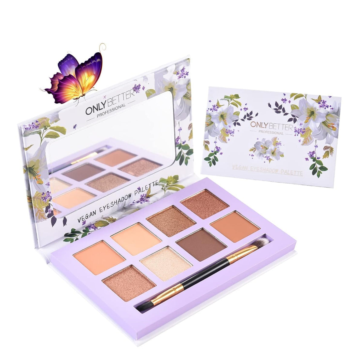 ONLYBETTER closed palette showing compact travel-friendly design and secure closure
