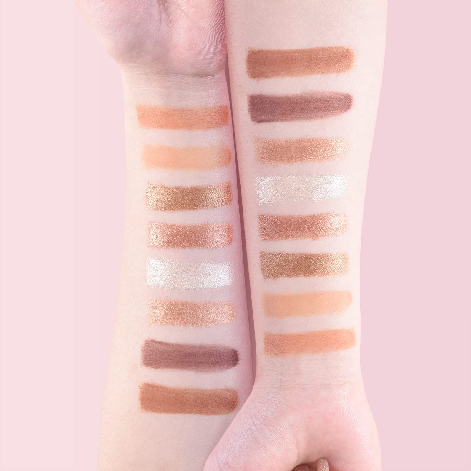 ONLYBETTER open palette with mirror and brush for on-the-go application convenience
