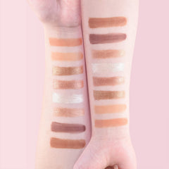 ONLYBETTER open palette with mirror and brush for on-the-go application convenience