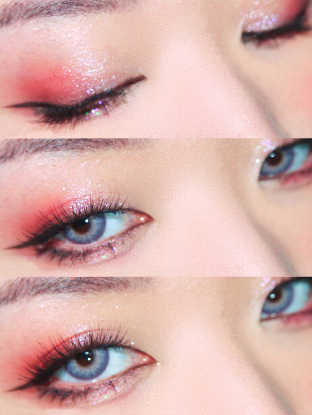 ONLYBETTER close-up of shimmer pan reflecting light for luminous effect