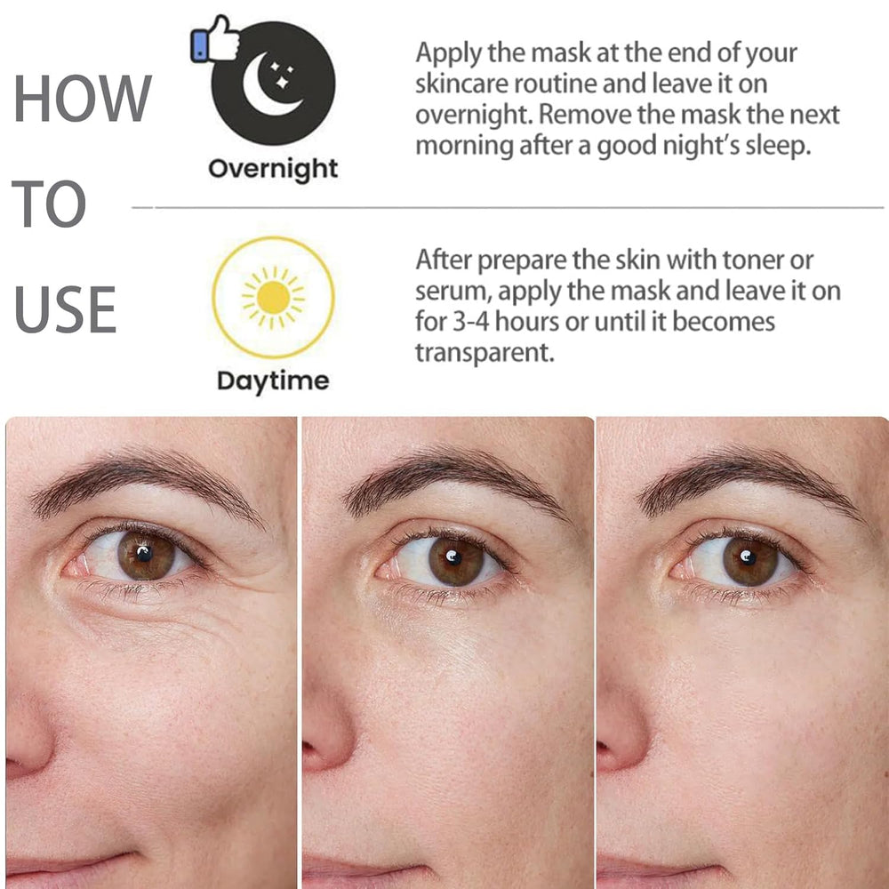 ONMYLOVIN mask applied to model's face showing comfortable fit and hydration