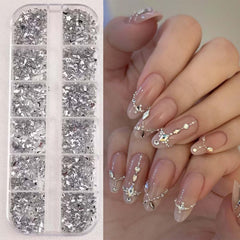 ONPRESS charms placed on natural nail in a manicure demonstrating decorative effect
