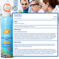 ONSART product label close-up showing zinc oxide focus and safety