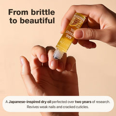 Onsen Secret oil texture pool illustrating fast-absorbing dry oil and smooth finish