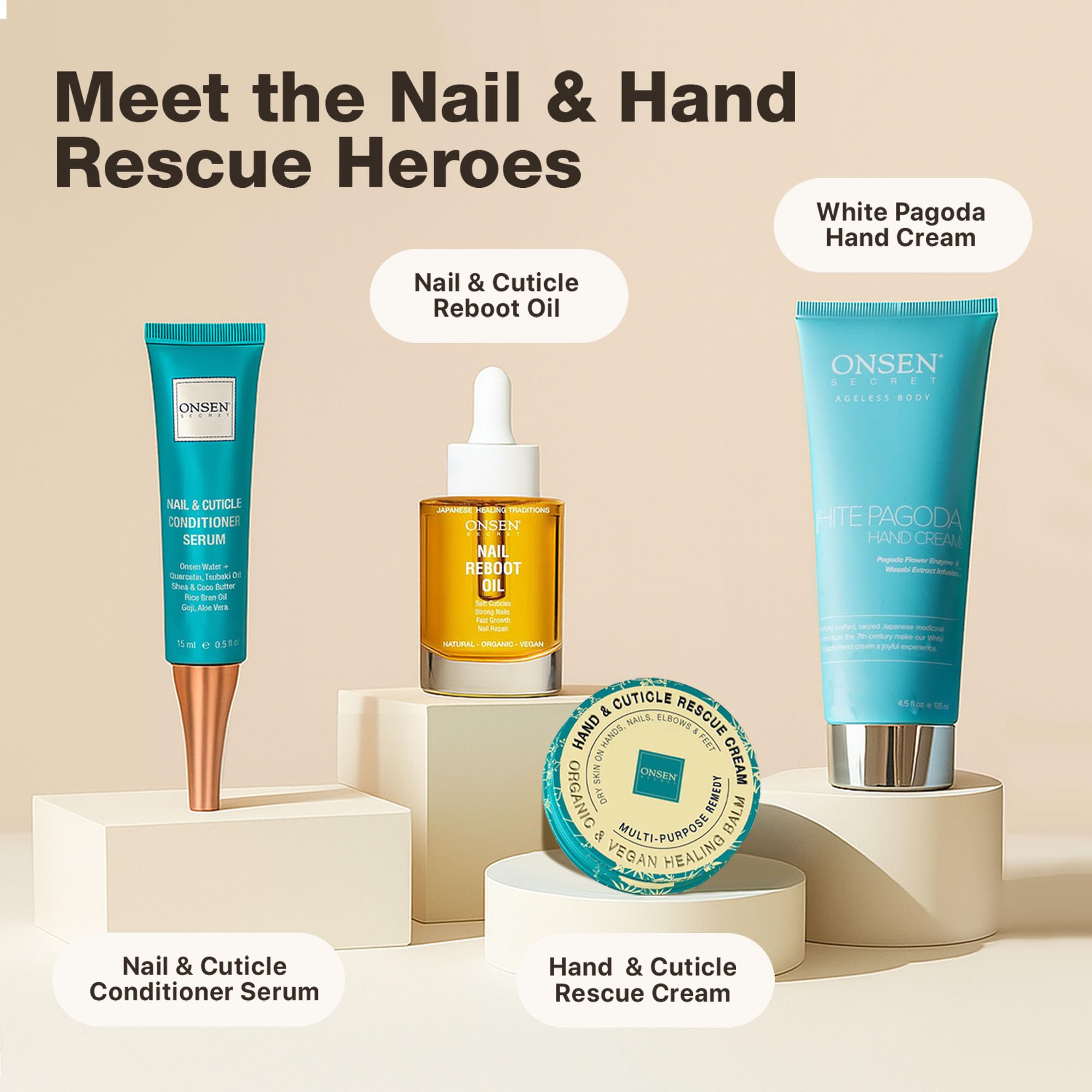 Onsen Secret travel-size inside a purse, convenient on-the-go nail care