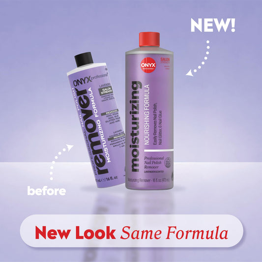 Onyx Professional 16 fl oz bottle next to a ruler showing generous salon-sized volume