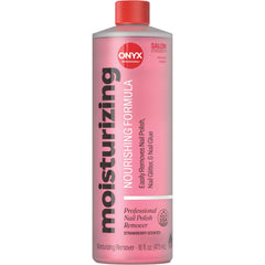 Onyx Professional front bottle showing strawberry-scented acetone gel and volume