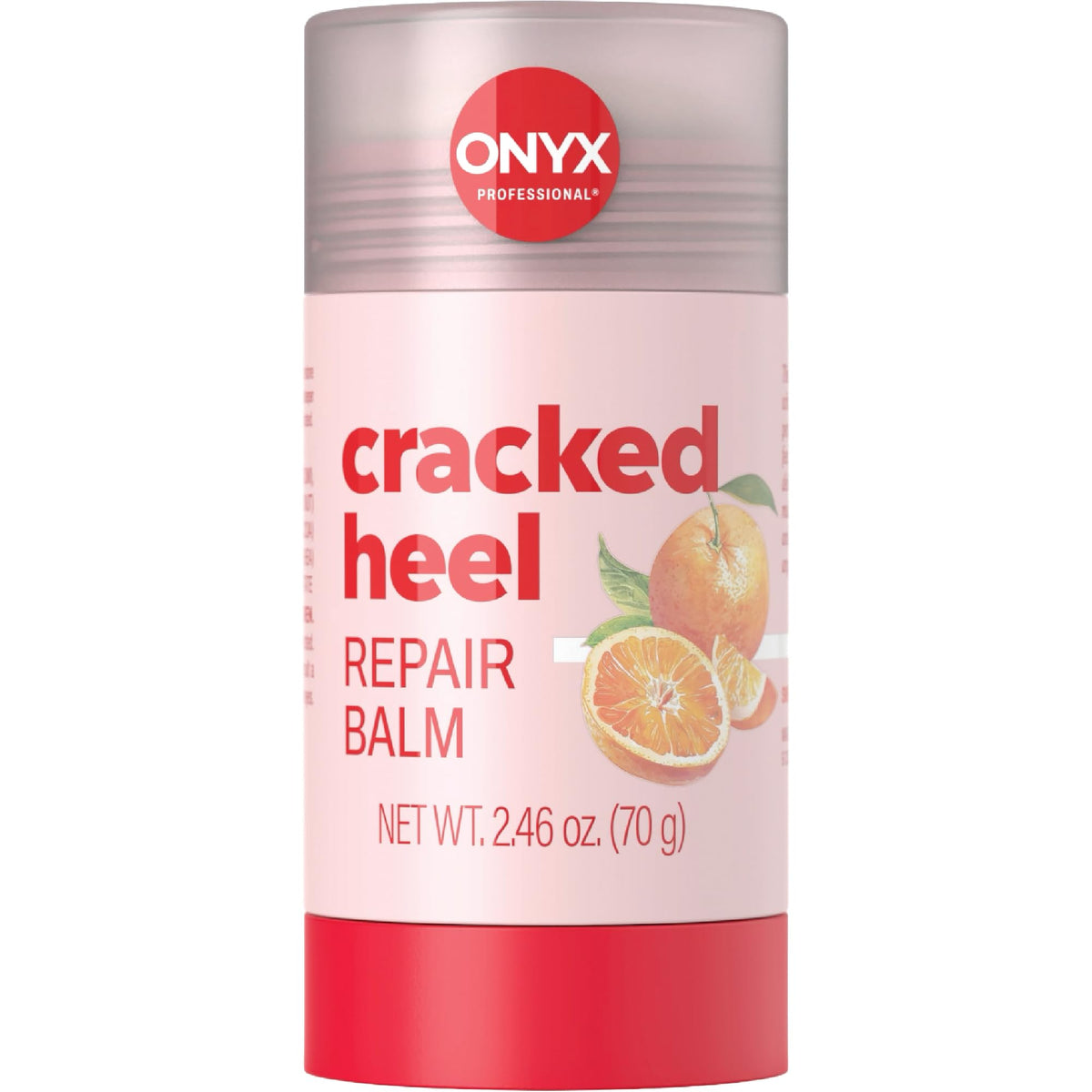 Onyx Professional front packaging showing heel balm stick and benefits