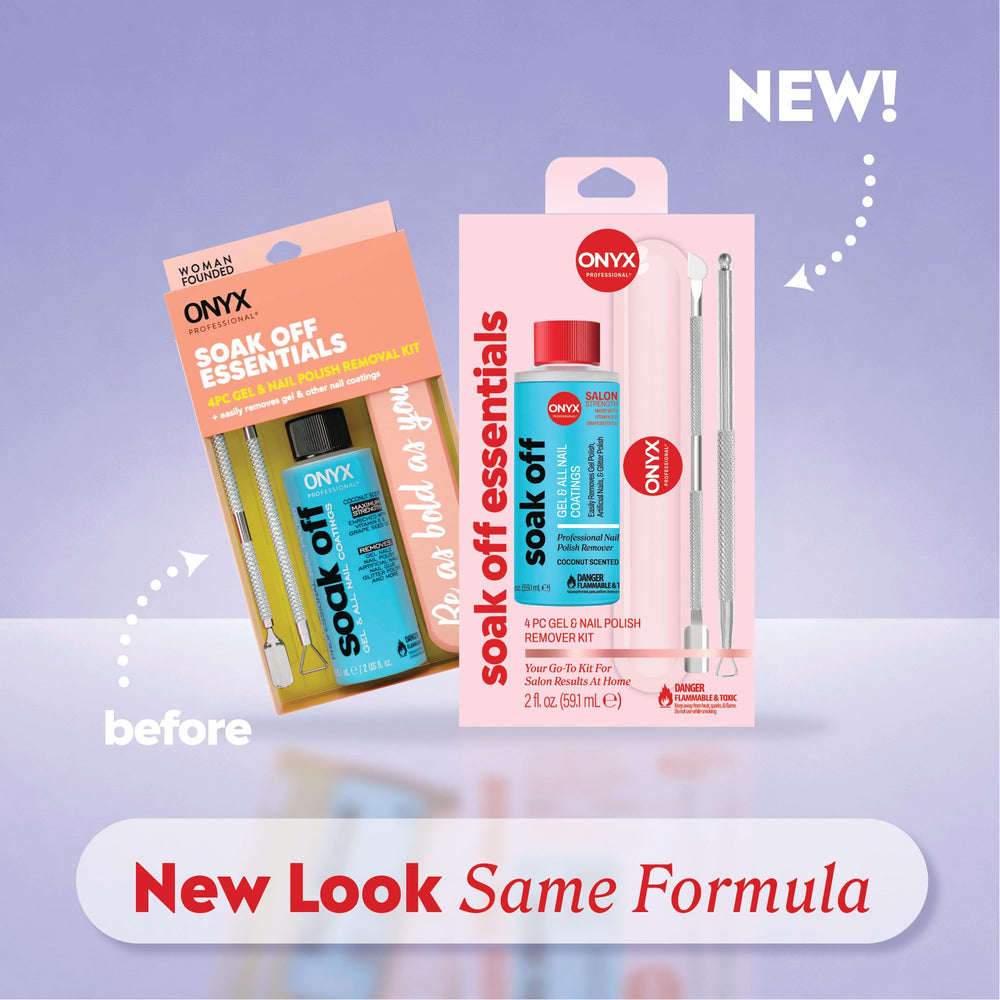 ONYX Professional remover bottle closeup highlighting conditioning formula