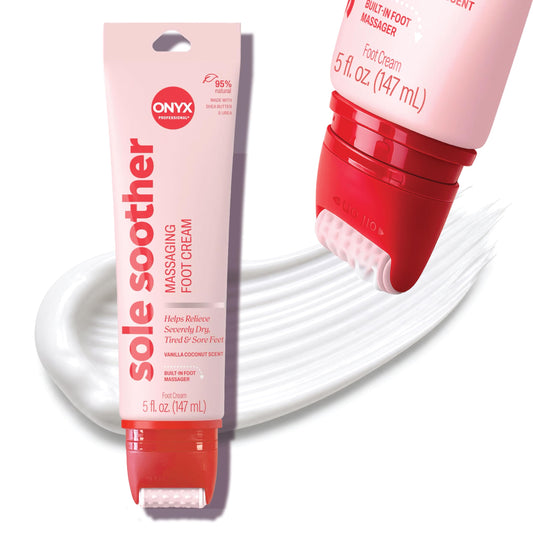 Onyx Professional front packaging showing bottle and label, clear benefit of easy foot care