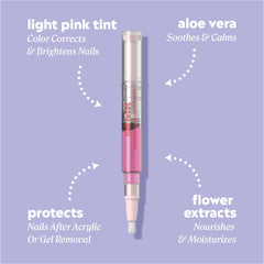 Onyx Professional texture swipe of glossy pink formula showing smooth, wearable finish