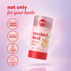 Onyx Professional being applied to heel to soothe rough skin