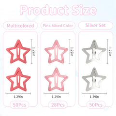 ooosonlu colorful star clips closeup highlighting bright finish