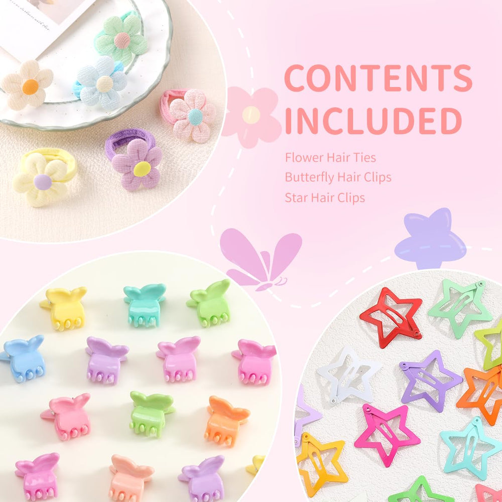Ooosonlu flower hair ties arrangement adding playful outfit accents