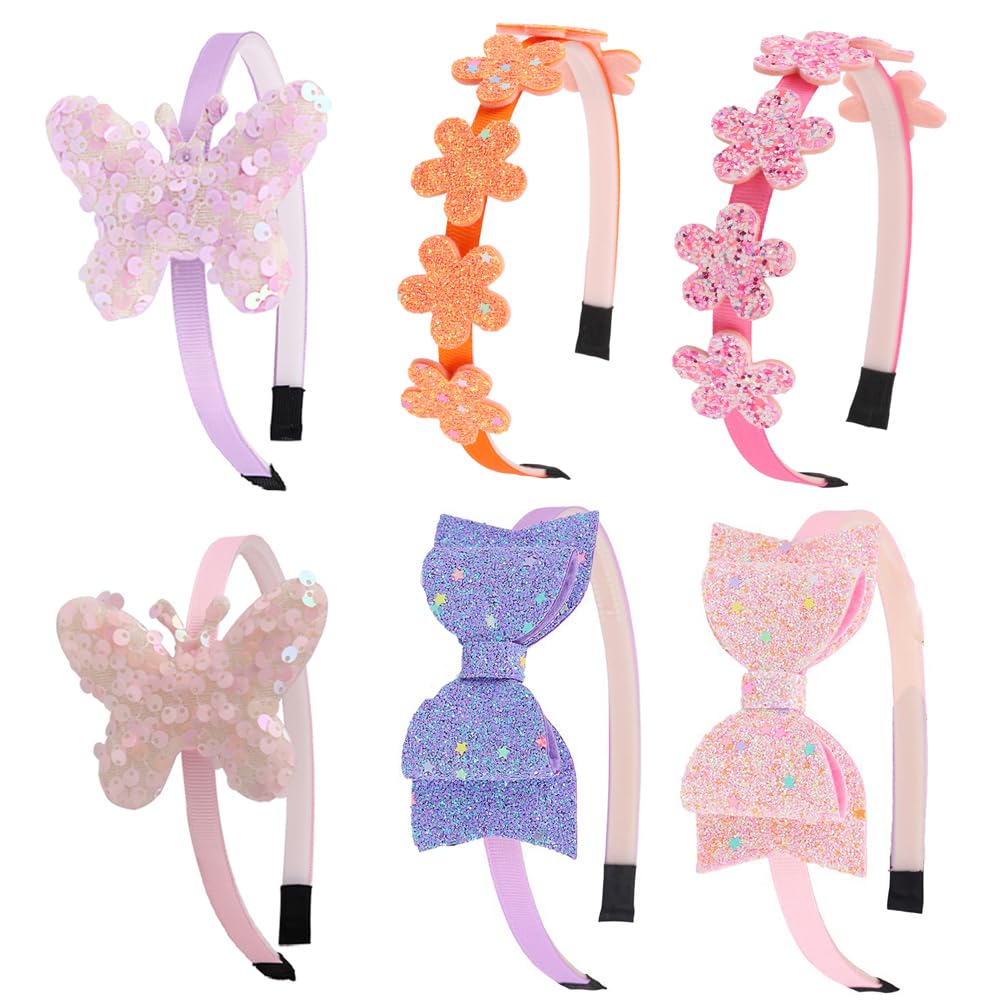 Ooosonlu front view of bow headband shows neat finish and sparkle benefit