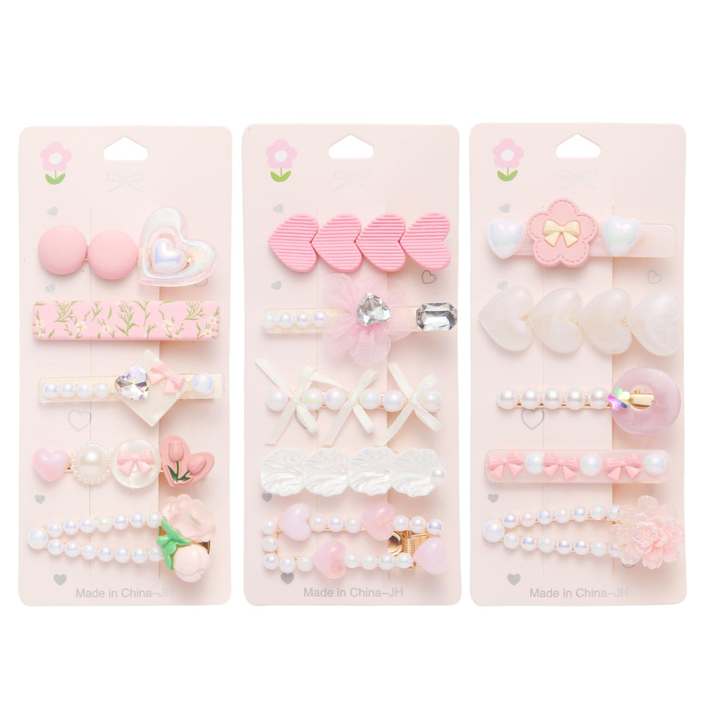 Ooosonlu front packaging showing three resin hair clips and variety benefit