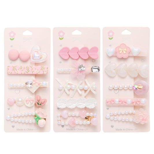 Ooosonlu front packaging showing three resin hair clips and variety benefit