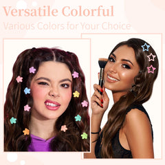 Ooosonlu stacked star clips in hair demonstrating layered styling options