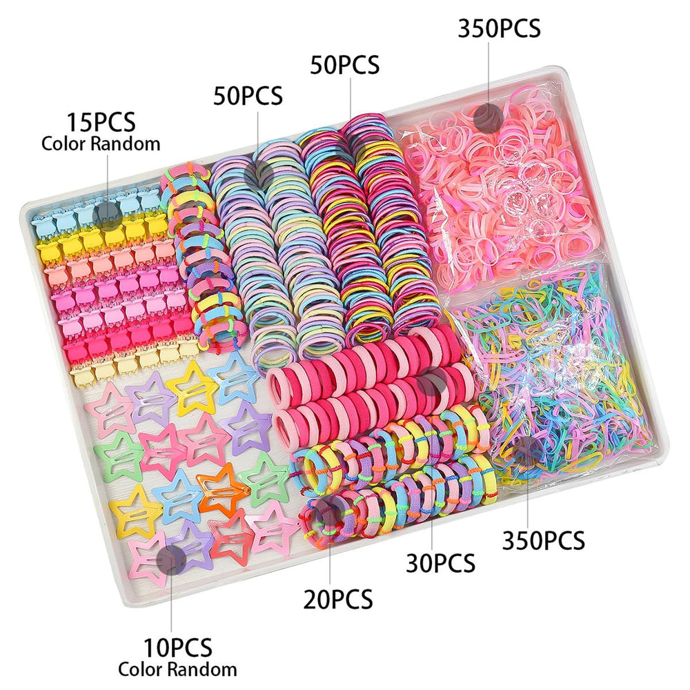 ooosonlu close-up of colorful rubber bands showing flexibility and gentle hold benefit
