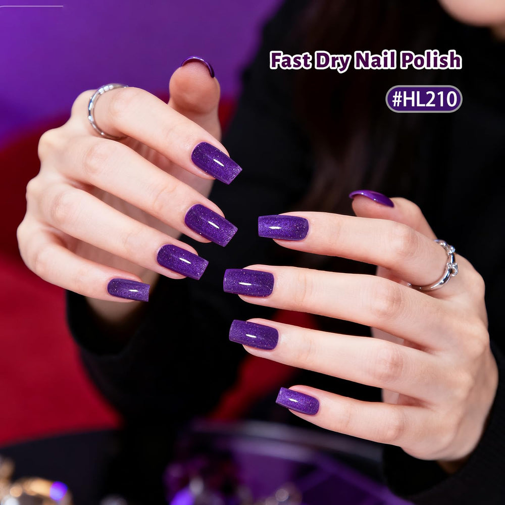 OpenLive application on nails demonstrating quick-dry glossy finish