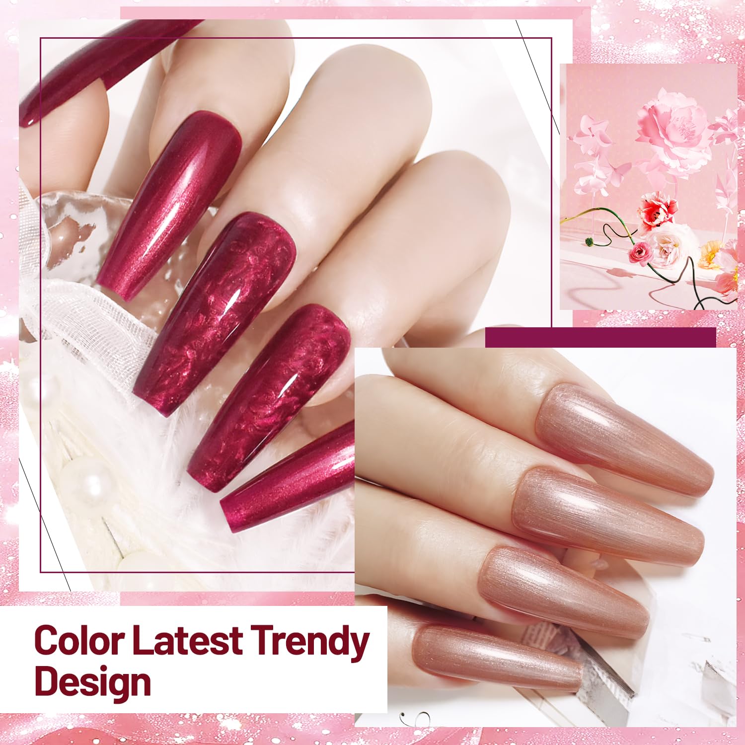 OpenLive polish applied on fingers showing manicure result and fast-dry benefit
