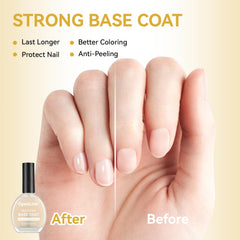 OpenLive brush stroke of base coat showing smooth nail-priming benefit