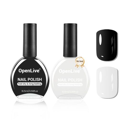 OpenLive front packaging showing both bottles and quick-dry benefit