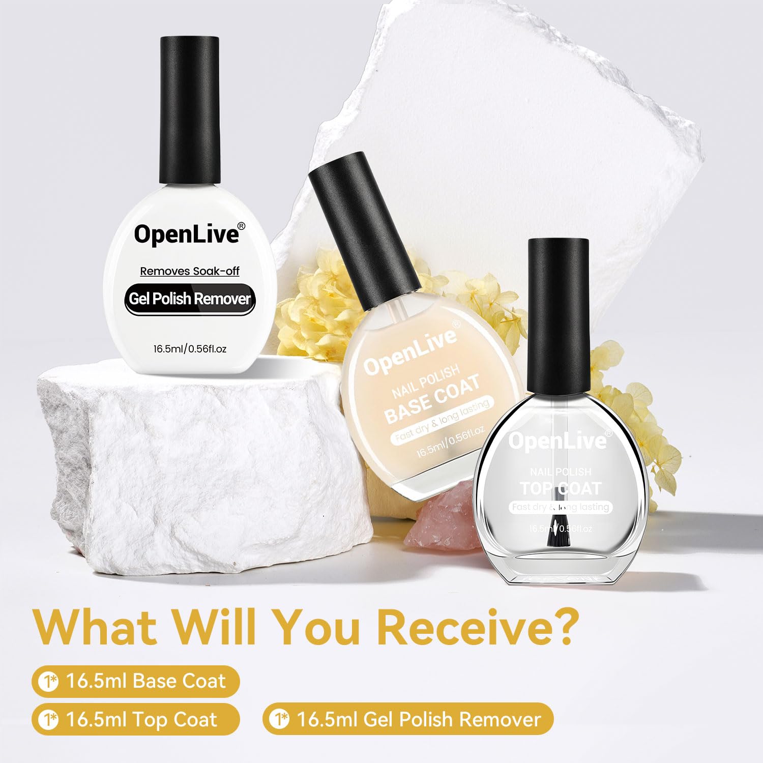 OpenLive close-up of bottle cap and brush for precise application benefit