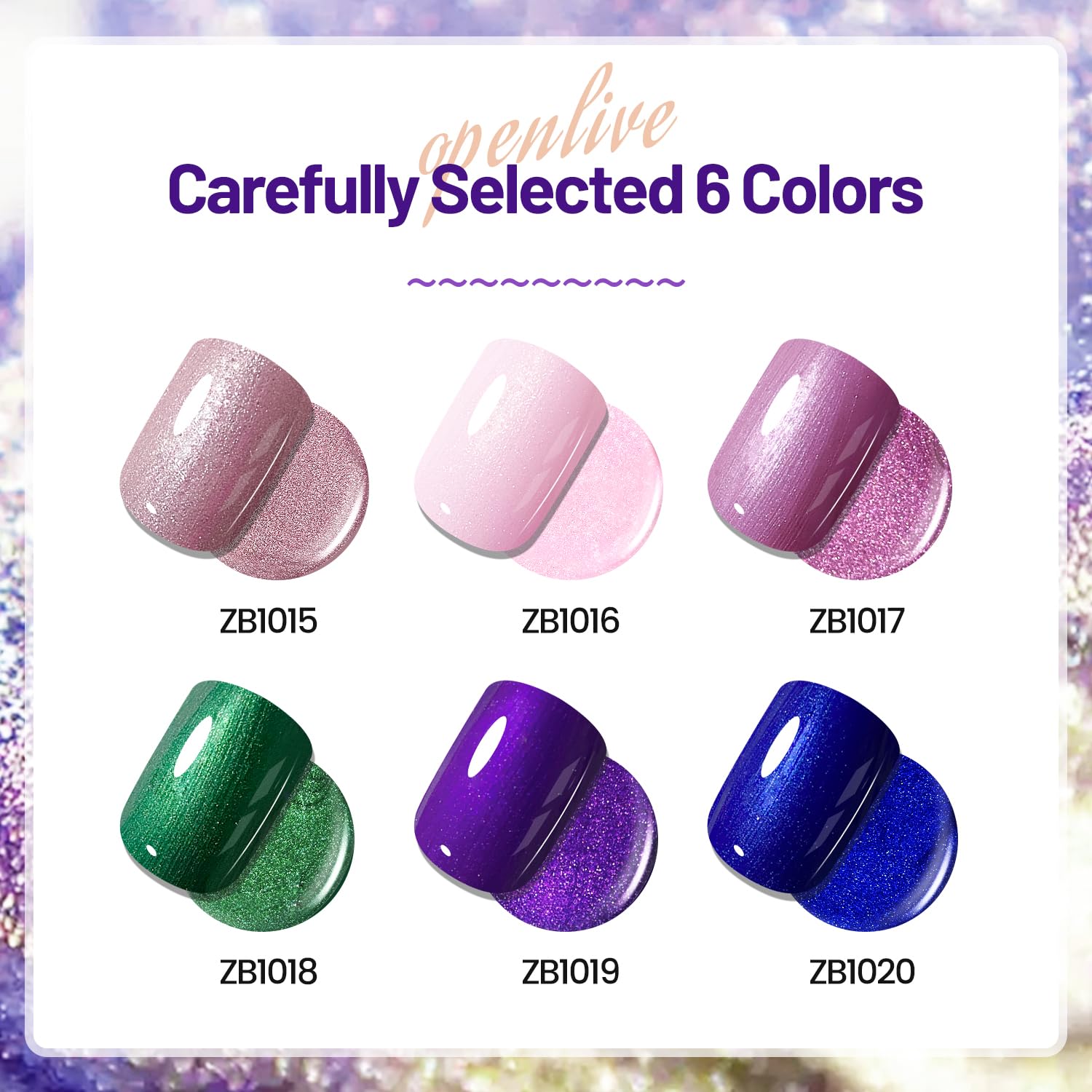 OpenLive bottle close-up highlighting polish color and glossy finish