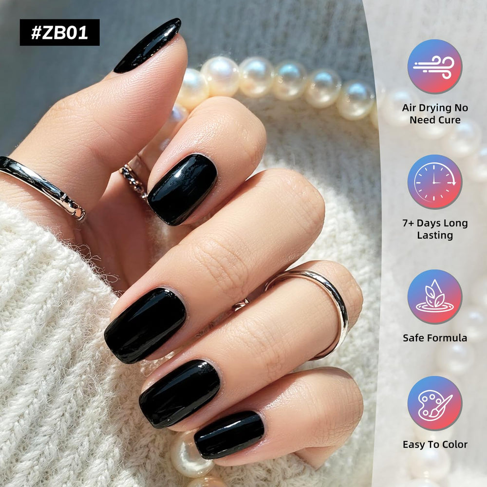 OpenLive contrasting manicure using deep shades for bold style