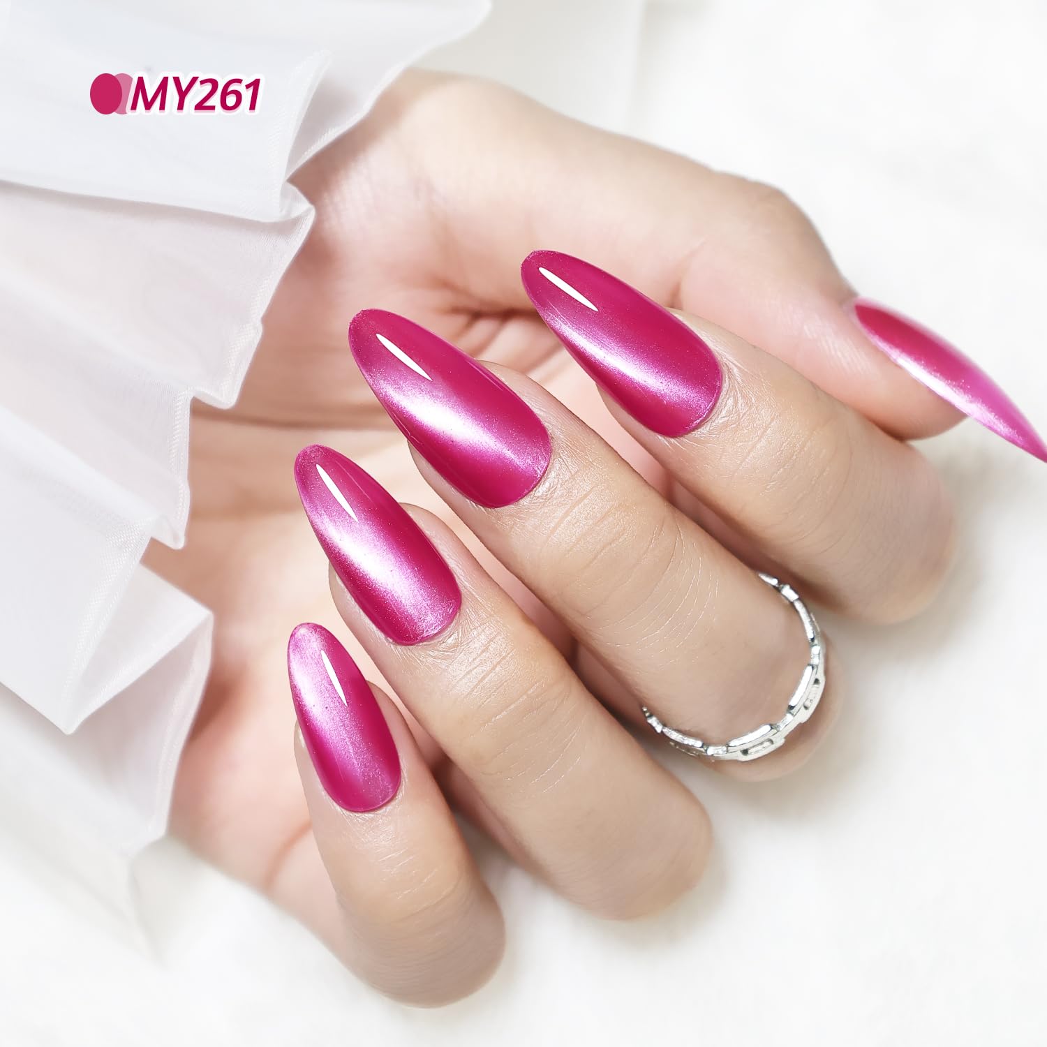 OpenLive nail wheel with six color swatches showing vibrant shades and long-lasting shine
