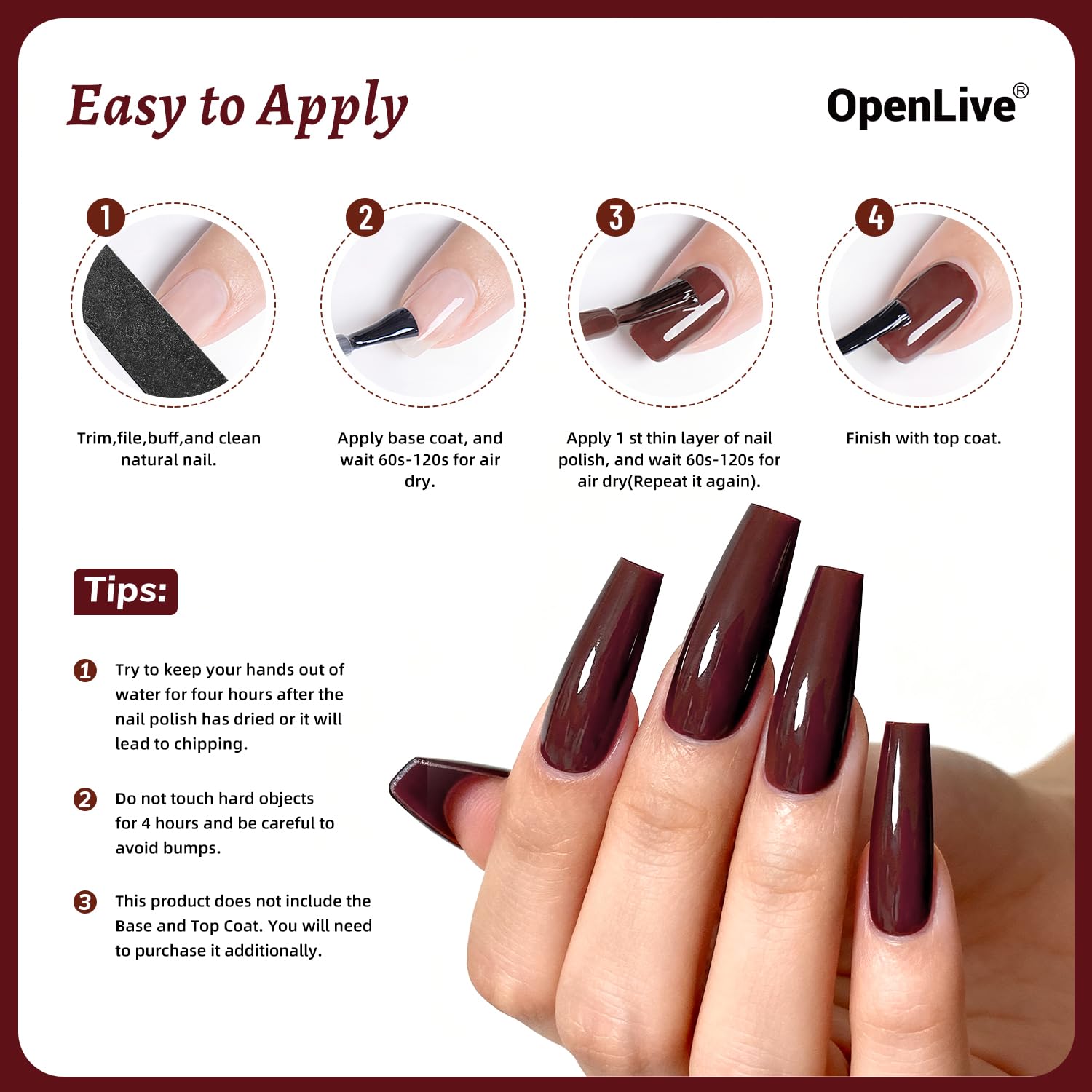 OpenLive polish texture with reflected light highlighting high gloss