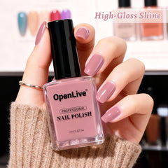 OpenLive polish drying with timer to show quick-dry convenience benefit