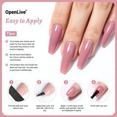 OpenLive polish styled in a manicure kit for easy at-home styling benefit