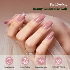 OpenLive nail swatch wheel displaying dusty rose shade for color choice benefit