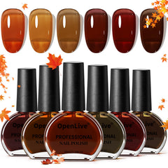 OpenLive fall set front packaging showing six autumn bottles and vibrant colors benefiting seasonal looks