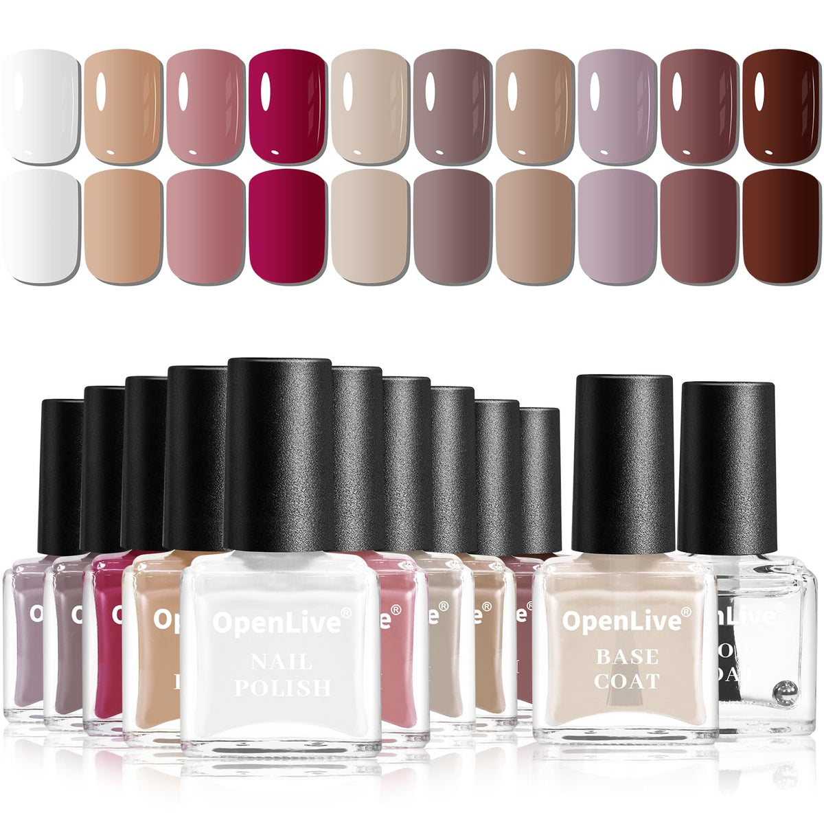 OpenLive front packaging showing full 12-piece set and easy gifting benefit