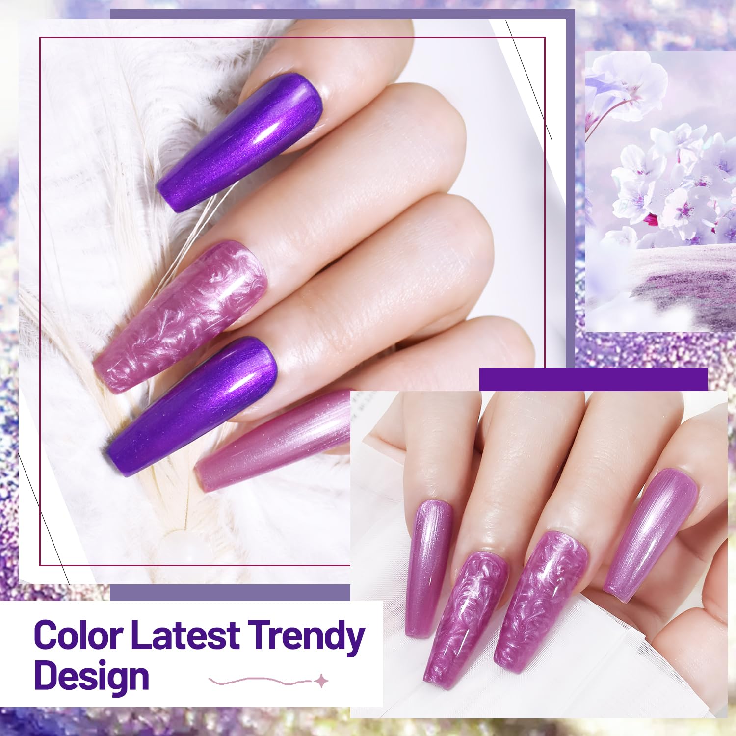 OpenLive glitter topcoat detail demonstrating sparkle and layering effect