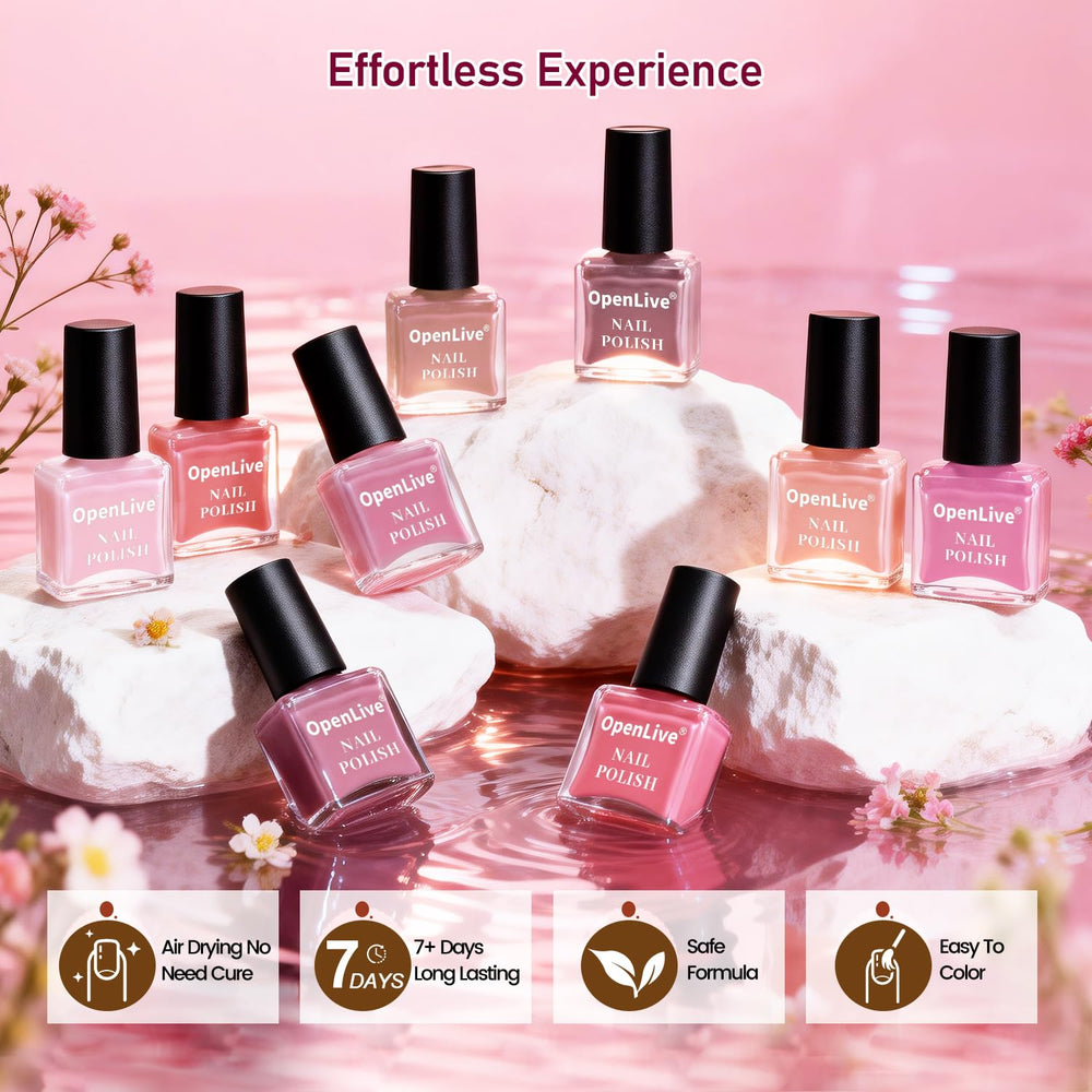 OpenLive hand model wearing a pink shade illustrating wearable shine