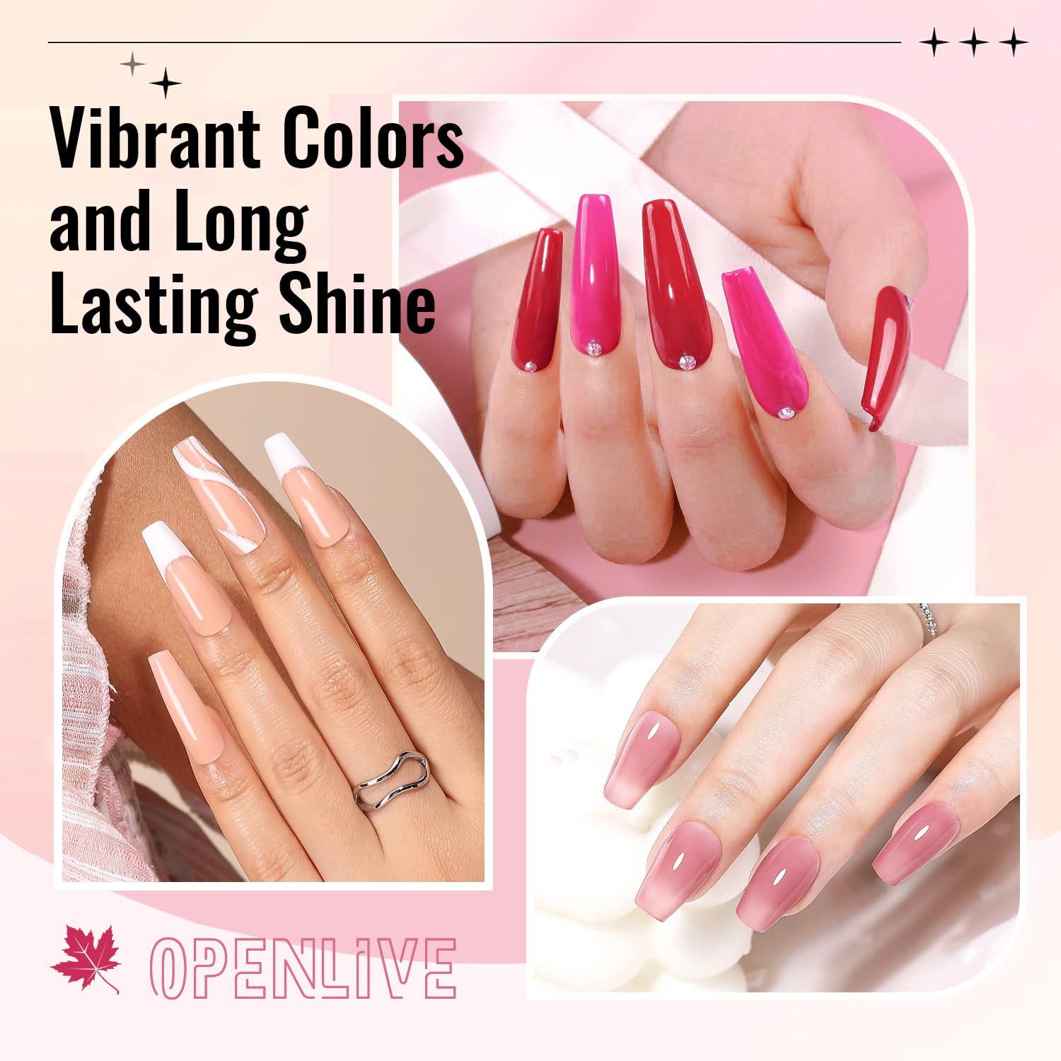 OpenLive applied during at-home manicure illustrating quick-dry convenience