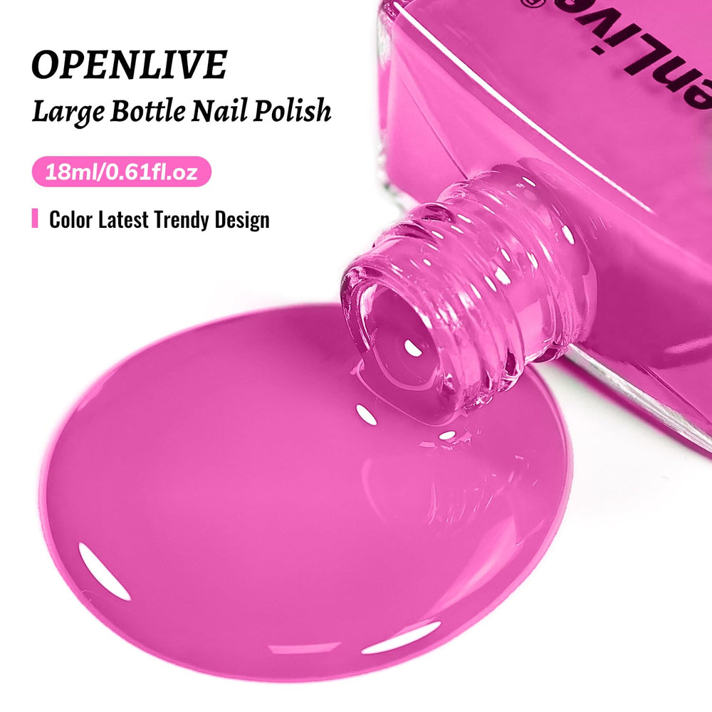 OpenLive manicure lifestyle flatlay showing polished nails and tools