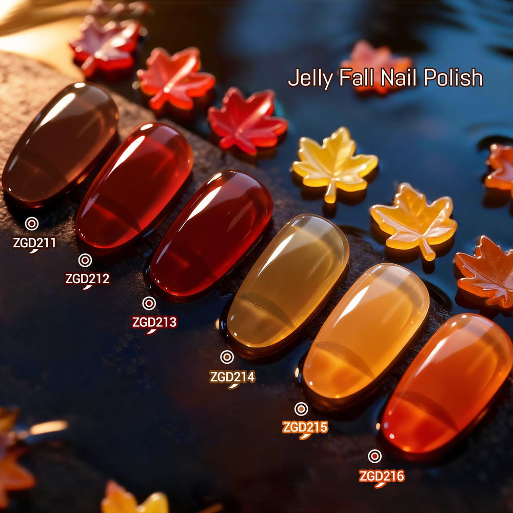 OpenLive maple gold closeup highlighting shimmer and glossy finish for elegant autumn manicures