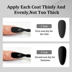 OpenLive swatch on skin illustrating true matte black shade and color accuracy