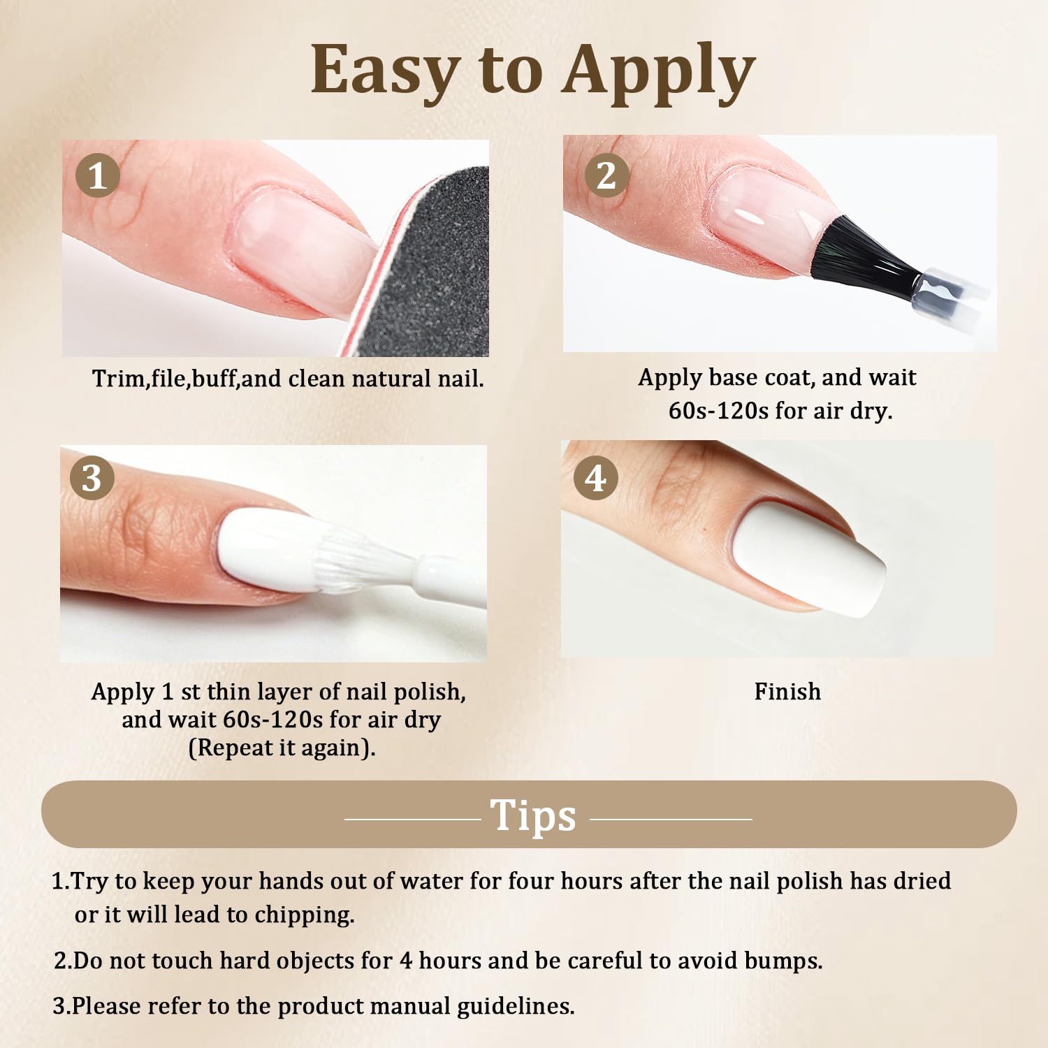 OpenLive nail art base in matte white showing stamped design benefit versatile canvas