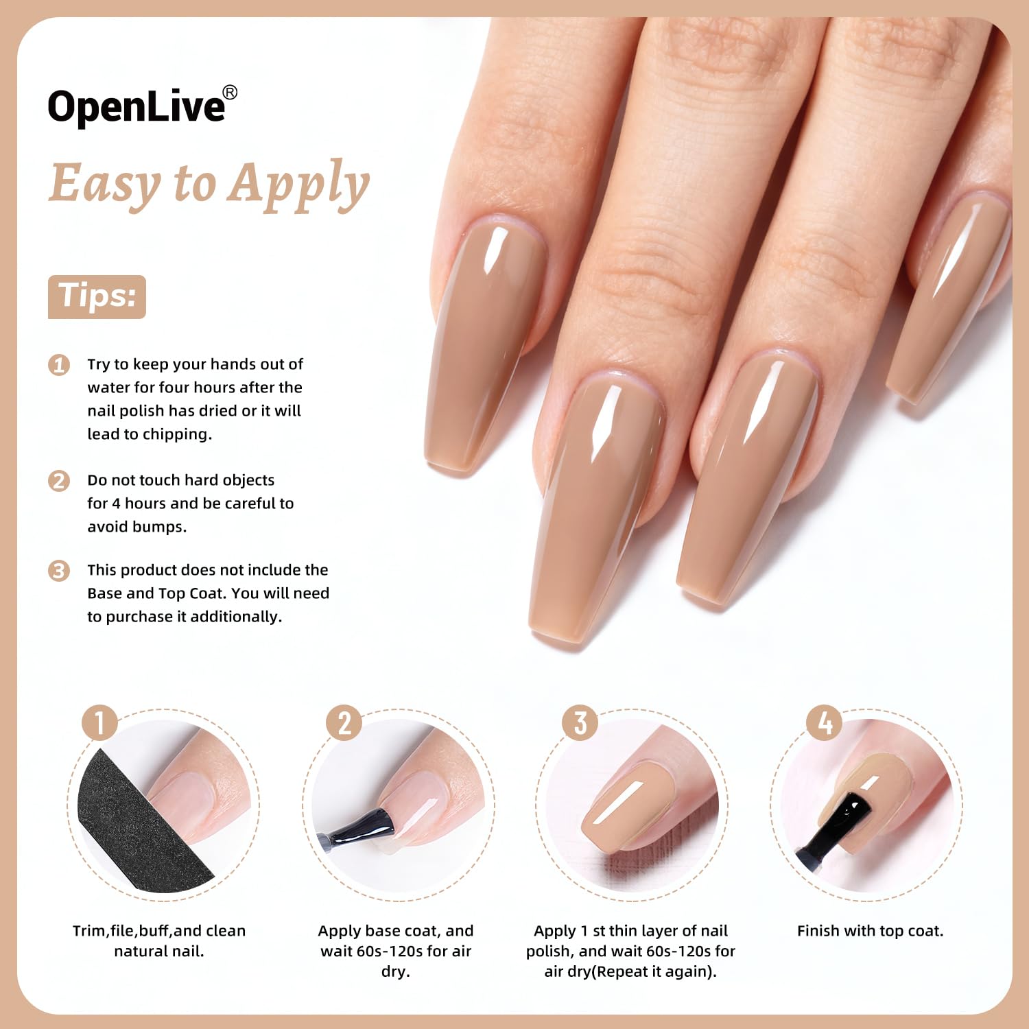 OpenLive packaging label and ingredient panel showing product information and safe use benefit