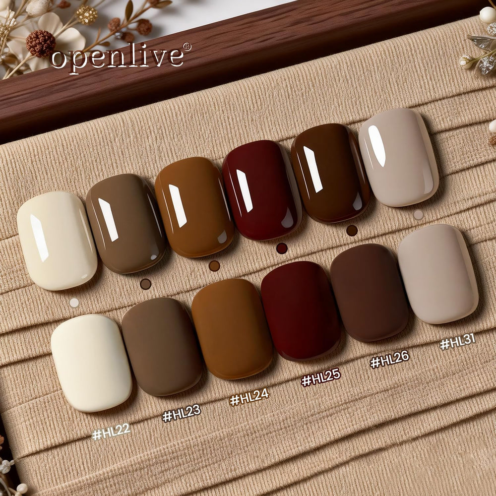OpenLive single bottle closeup with brush demonstrating smooth application