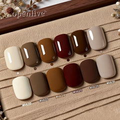 OpenLive single bottle closeup with brush demonstrating smooth application