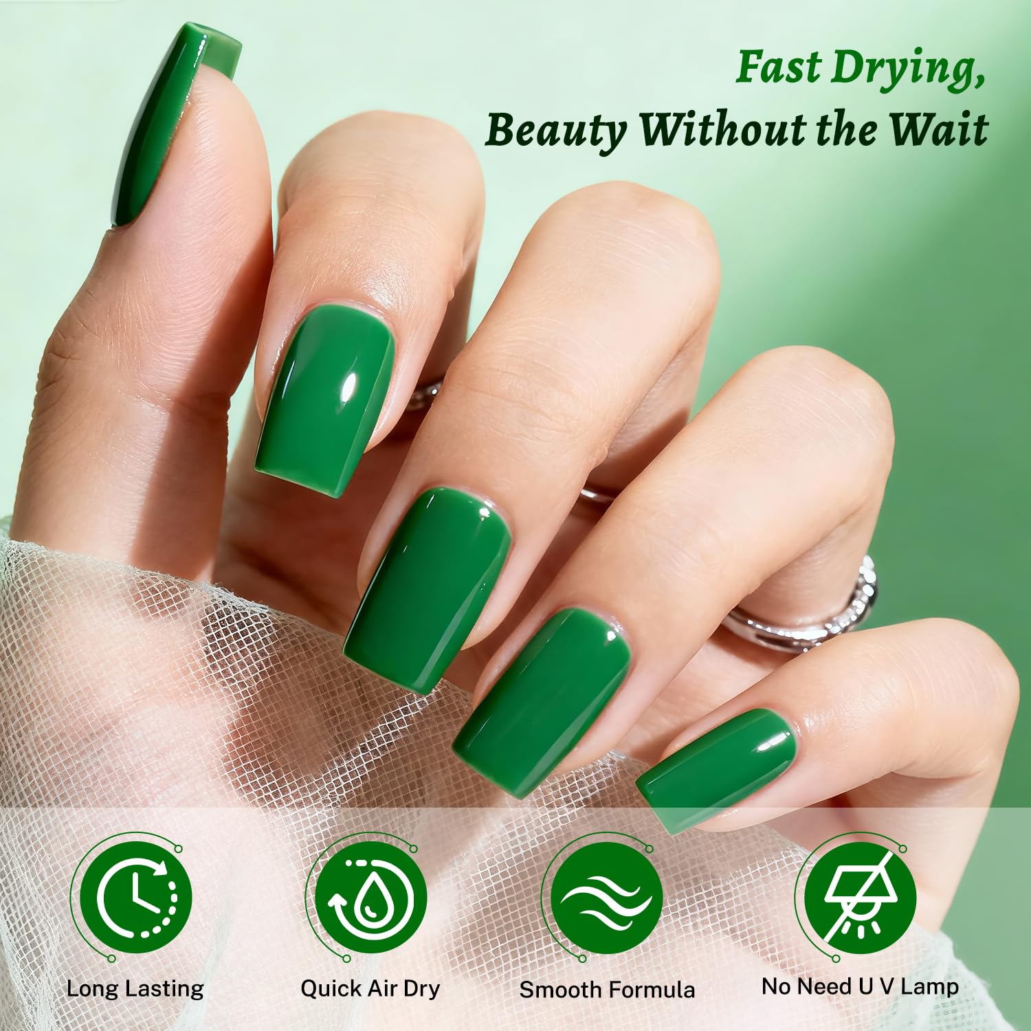 OpenLive swatch on nail wheel displaying true color payoff and coverage benefit
