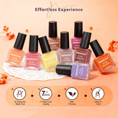OpenLive glossy top coat detail showing high-shine finish benefit