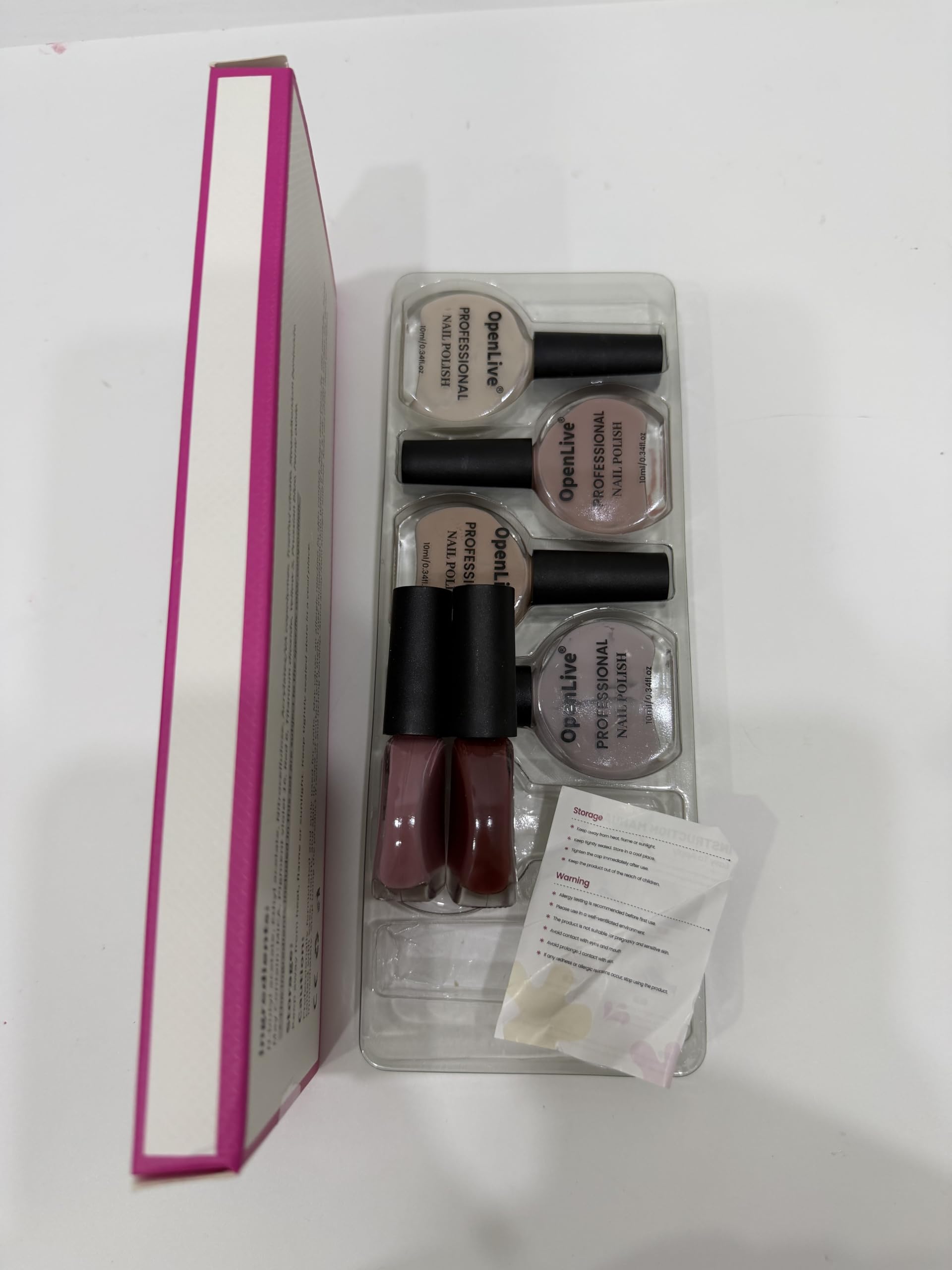 OpenLive texture close-up showing high shine and streak-free polish benefit